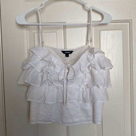 Express Tops - Express white crop top